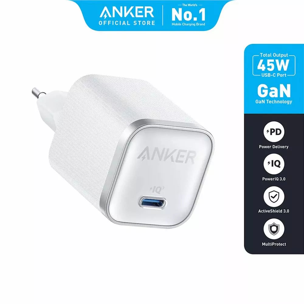 Anker Nano GaN 45W PD Type C Wall Adapter White A2692L21
