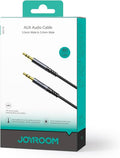 JOYROOM SY-A08 Audio Transfer Series 3.5mm Male to 3.5mm Male Aux Audio Cable 1.2m Length Black