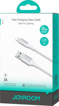 Joyroom Flash Series Fast Charging USB-A to Lightning Cable 3A, 1m - White