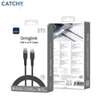WiWU OringLink USB-C to Lightning cable in black with a 27W charging capacity.